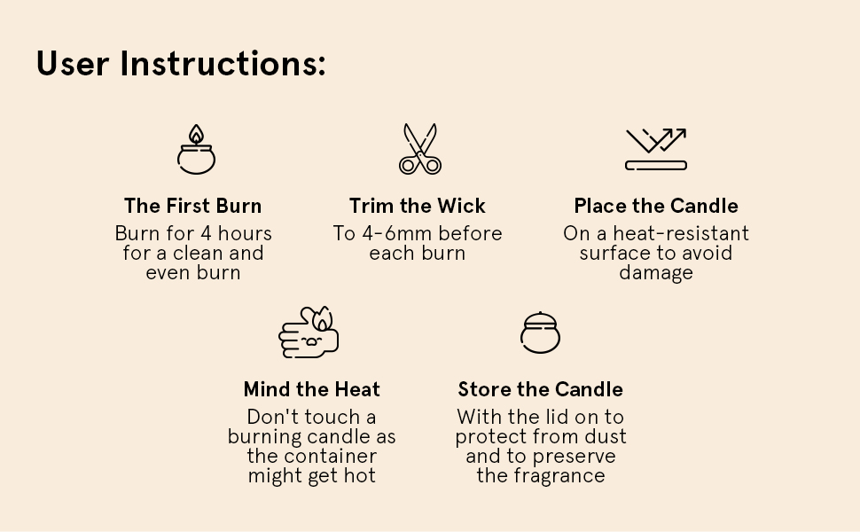 Natural Wax Candle for Home