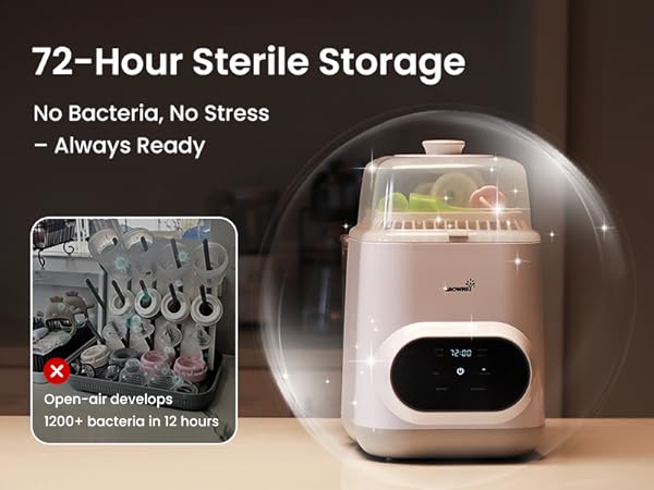 baby bottle washer sterilizer and dryer