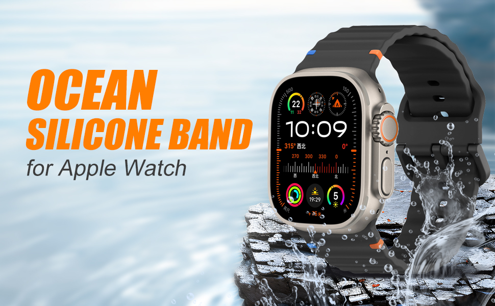 Sport Watch Band for Apple Watch Series 10 9 8 7 6 5 4 SE 3 2 1 Ultra