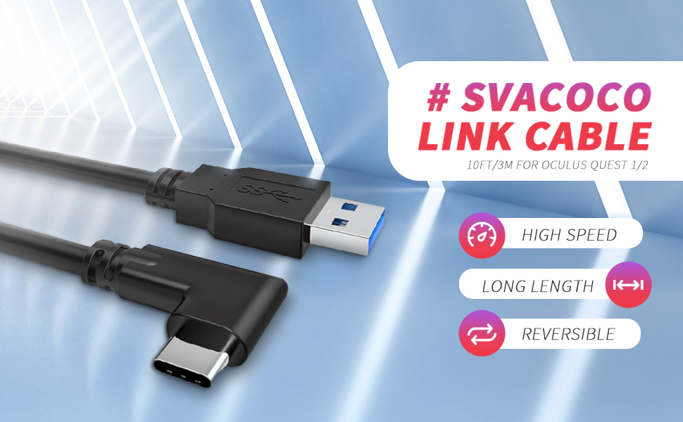 Link Cable 10FT for Oculus Quest 2,High Speed Data Transfer