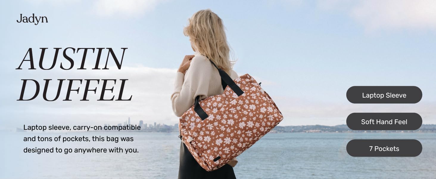 bag duffel travel carry weekender compartment overnight side shoe strap large shoulder pockets tote