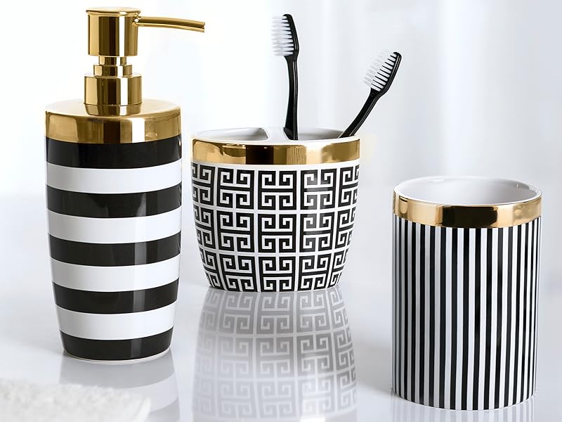 Allure Home Creation Derby 3Piece Ceramic Bathroom