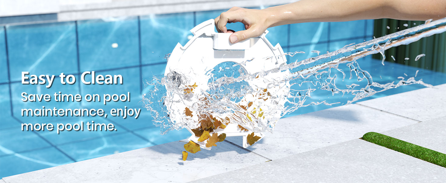 The pool vacuum robot