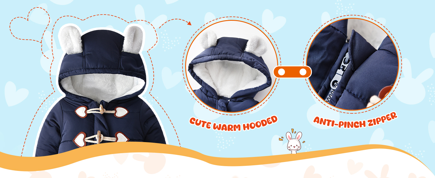 3-6 month baby girl winter coats
