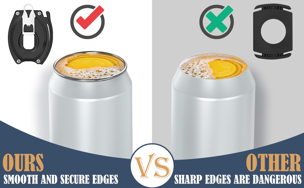 Lewufe Beer Can Opener Soda Can Opener Tool Lid Remover