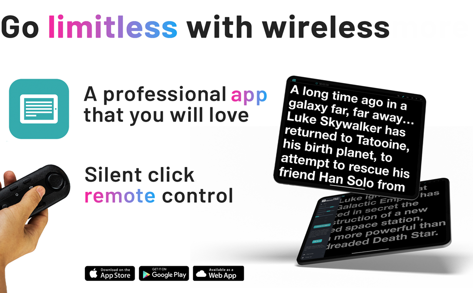 TELEPROMPTER PAD iLight PRO 12" Autocue teleprompter iPad Tablet Kit