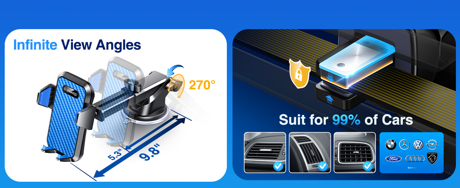 VANMASS 2024【65+LBS Strongest Suction & MilitaryGrade