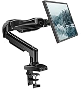 HUANUO Single Monitor Mount, 13 to 32 Inch Gas Spring Monitor Arm, Adjustable Stand, Vesa Mount w...