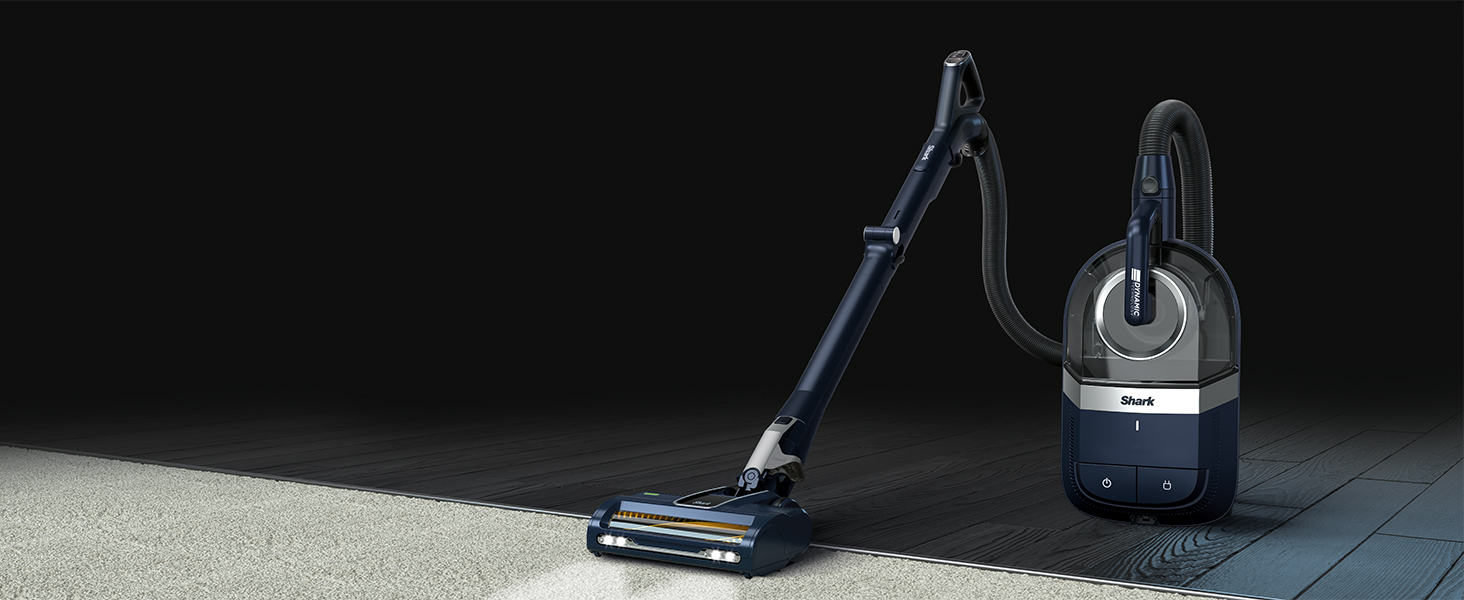 Shark lightweight CZ250UKTDB, Cylinder Vacuum Cleaner, Blue & Silver