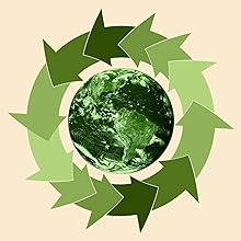 Recycling Symbol mit Erdkugel