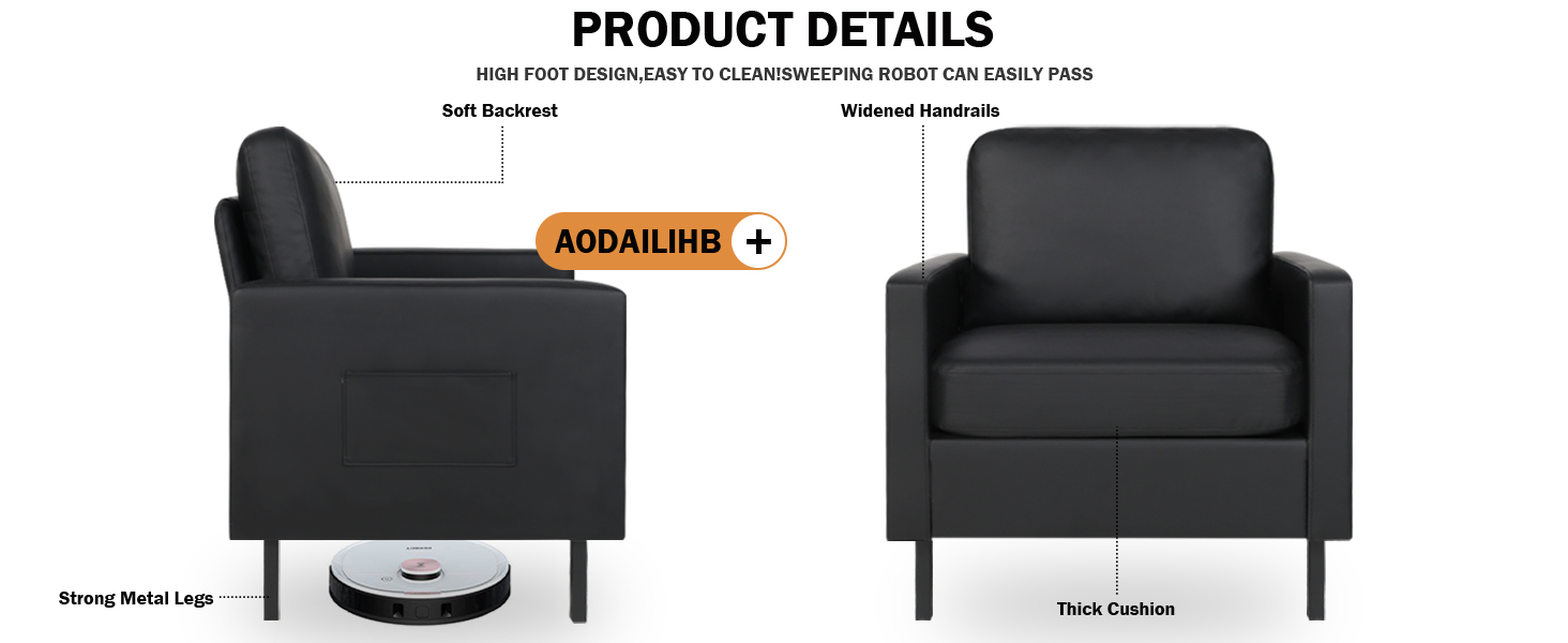  black chair for living room bedroom chair comfy occasional chair accent chair with arms small chair