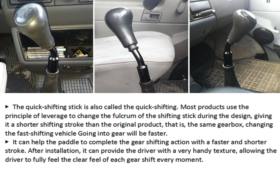 Aramox Shift Knob Extender, 5inch Gear Shifter Stick Lever