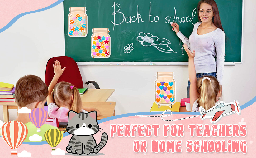 2 Pack Reward Jar Classroom,Stars Reward Jar