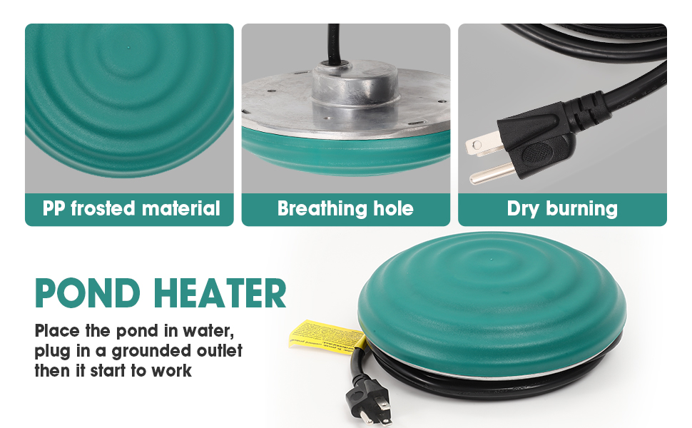 Feemiyo 1000W Floating Pond Heater for Outdoor