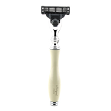 Shaving Kit with Silver Tip Badger Hair Brush, Razor, Soap, Stand and Bowl Perfect Gift Set for Men