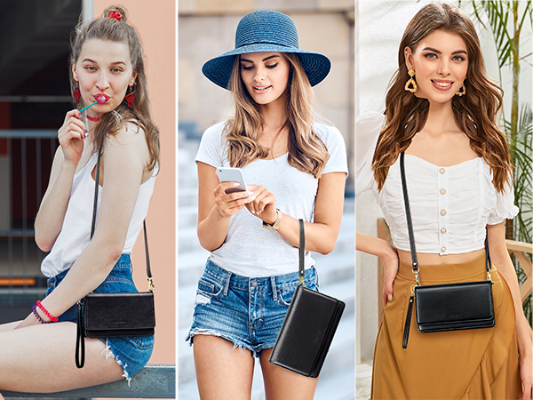 crossbody wallet purse women wallets wristlet