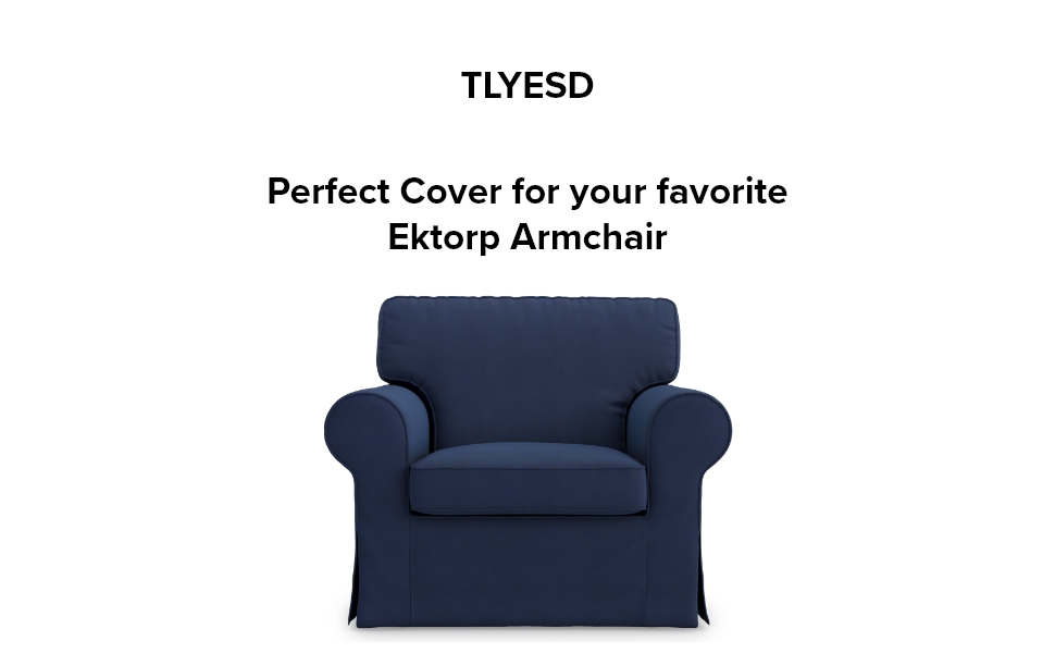 TLYESD Ektorp Chair Cover Replacement for IKEA Ektorp