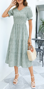 summer midi dress for women work dress modest dress