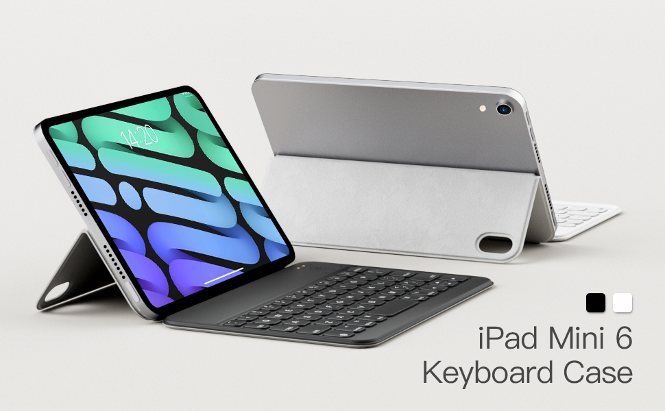 HOU iPad Mini 6 (8.3inch) Keyboard Case, Ultra Slim Wireless Keyboard