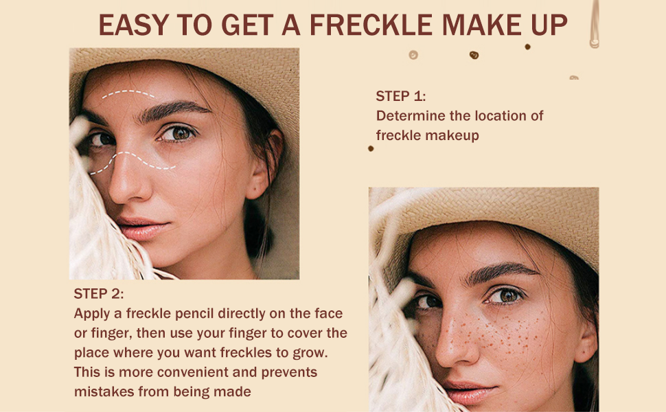 Freckle Pen, Freckle Makeup Pen, Waterproof Dot Spot Pen Tool Kit, Long-Lasting Dotting Pen