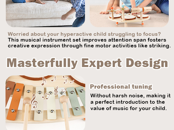 wooden drum infant little boy drummer spinning drum montessori