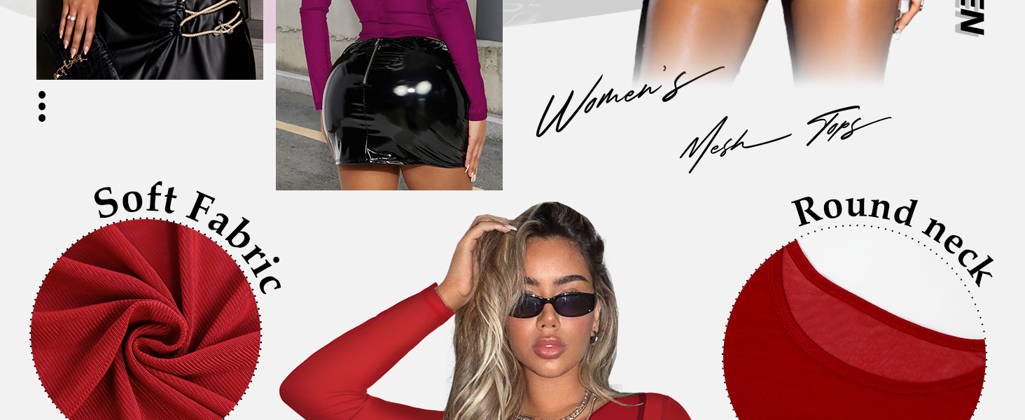 4-bright-red-fishnet-sheer-long-sleeve-mesh-top-tee-women-blouse-clubwear