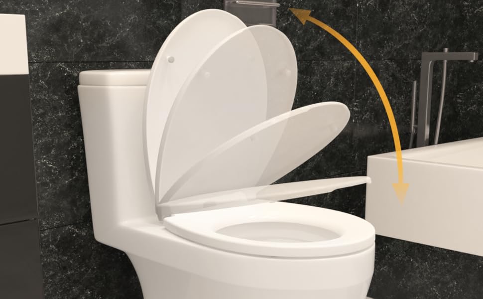 2in1 Soft Close Family Toilet Seat with Built in Potty Training Child