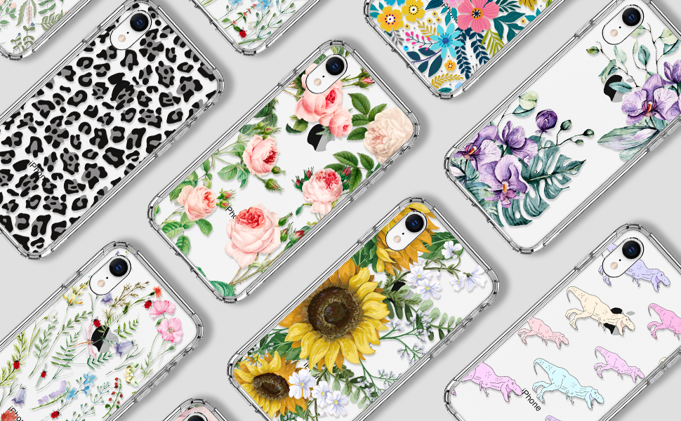 ICEDIO iPhone Xr Case with Screen Protector,Clear with