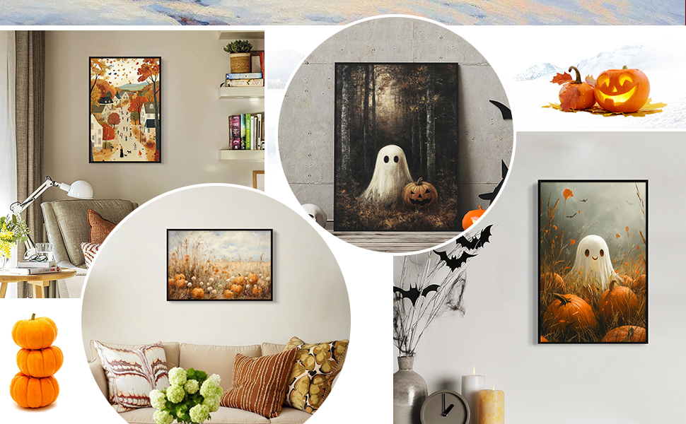 thanksgiving wall art fall poster pumpkin canvas wall art pumpkin wall art