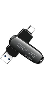 DIDIVO USB C Flash Drive 128GB USB C Thumb Drive