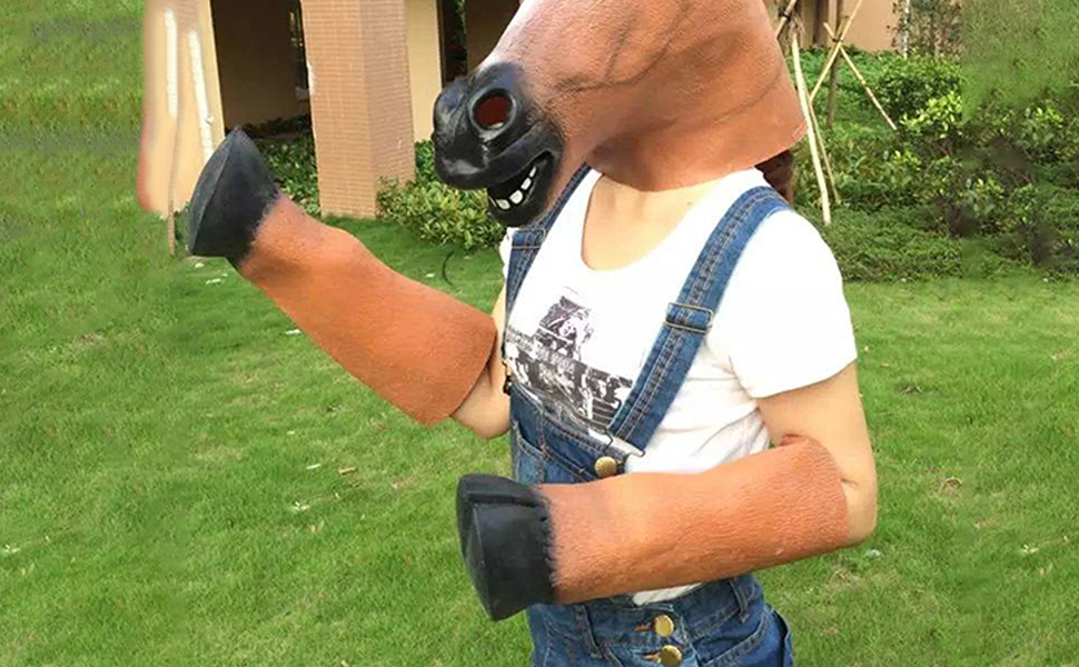 Latex Rubber Horse Hooves Gloves