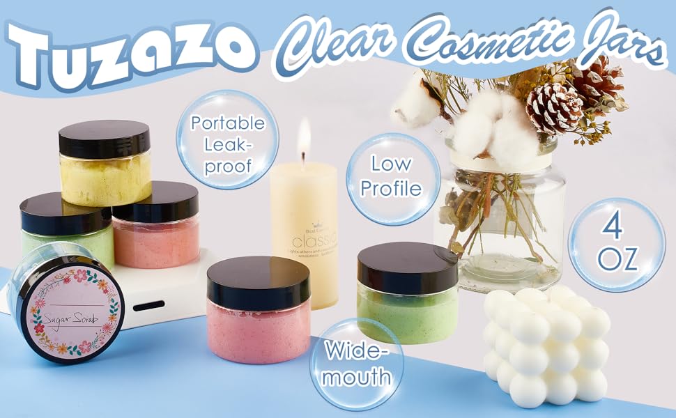 4 Oz Plastic Jars with Lids