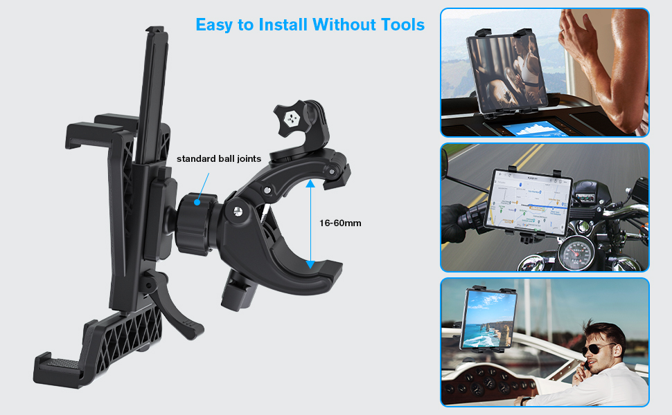 PLDHPRO Tablet Mount for Truck Heavy Duty Drill Base, with