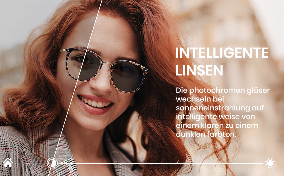 Photochromatisch Brille