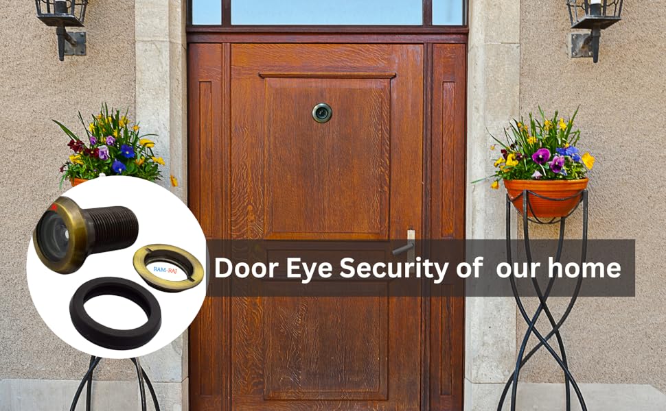 RAMRAJ Shubh Laabh Door Eye viewer 180 Degree (Door Eye Brass