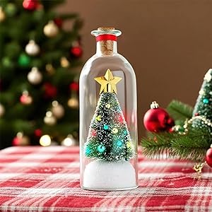christmas tree message in a bottle