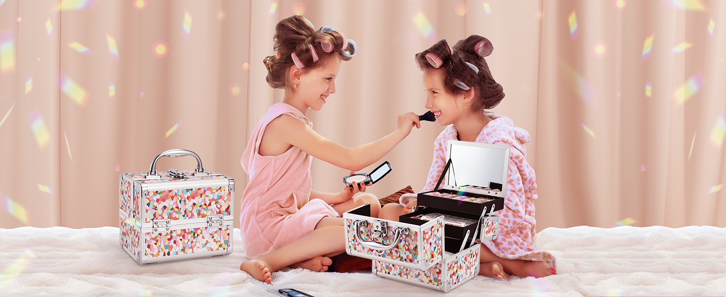 makeup box mirror girl