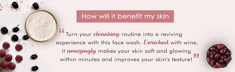 red wine face wash 