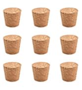 INCREWAY Natural Soft Wood Corks 20 Pcs Tapered Cork Plugs Large and Small Glass Stoppers for Win...
