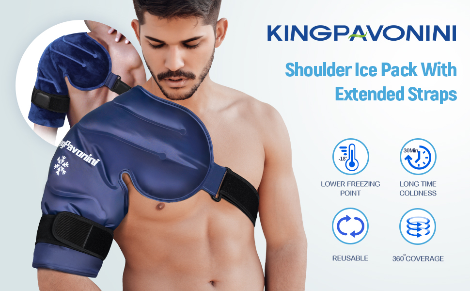 XL Shoulder Ice Pack Rotator Cuff Cold Therapy, Reusable