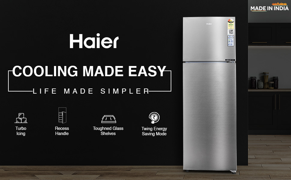Haier 268 L, 2 Star, 5 In 1 Convertible, Frost Free Double Door ...