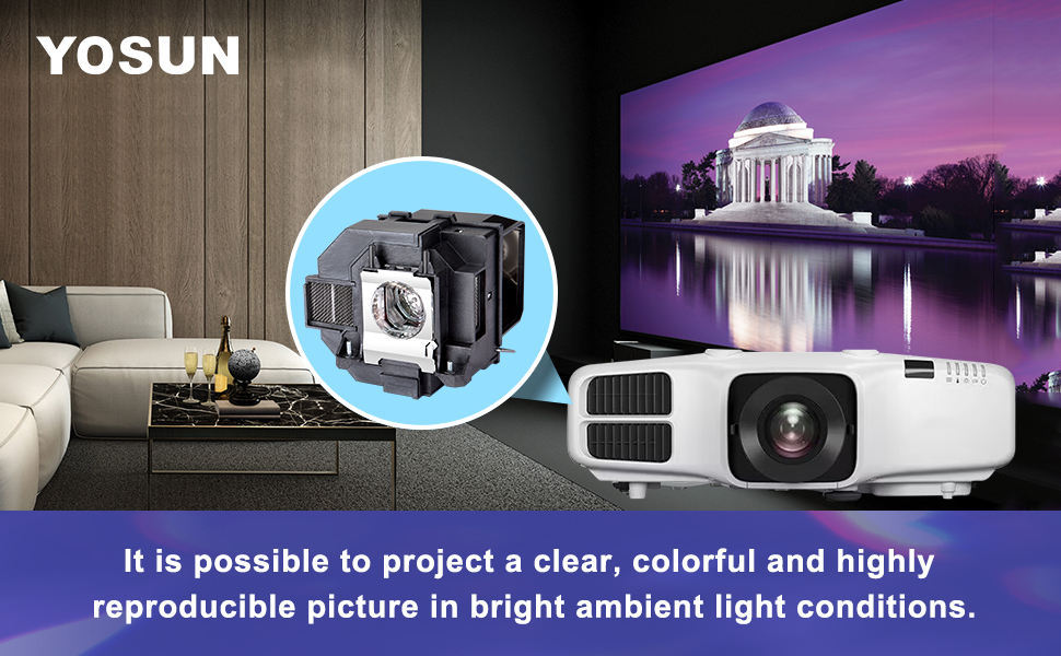 YOSUN Replacement lamp for epsonelplp95v13h010l95