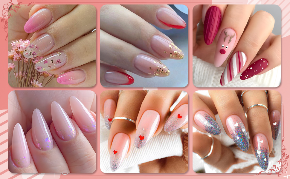 nude press on nails short almond fake nails medium stiletto glue on nails press ons false nail