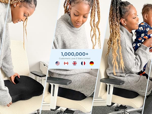 office chair cushion for heavy people who sitting long time and chair cushions for elderly