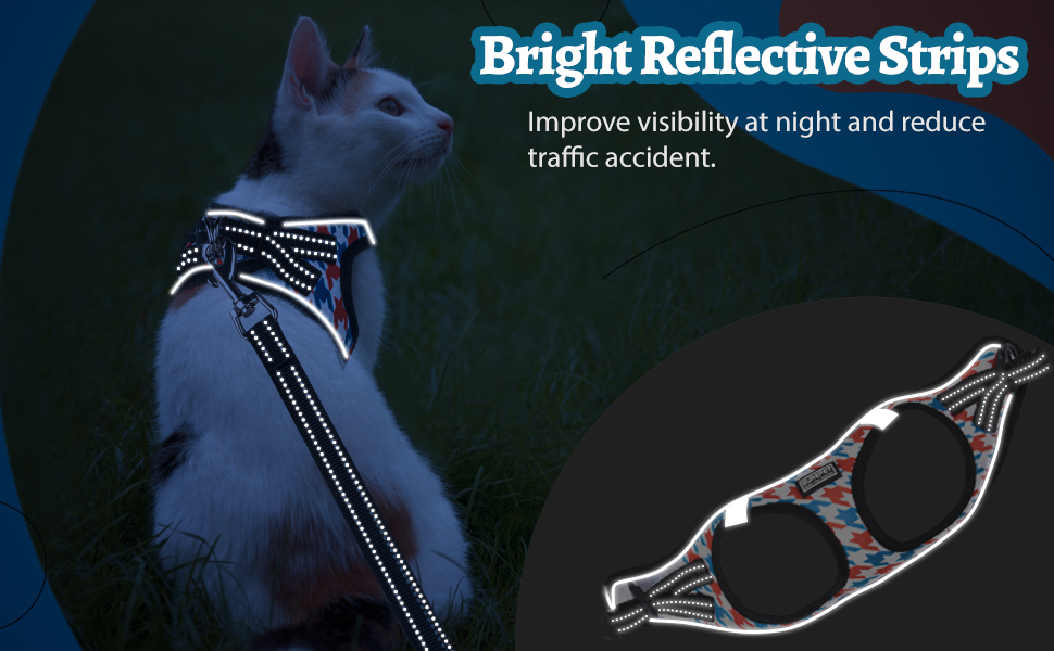 reflective cat kitten harness