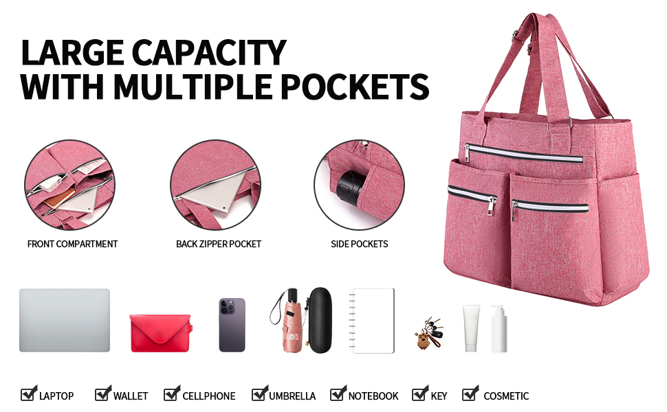 Teacher Tote bag for Women, Canvas Tote Bag with Pockets