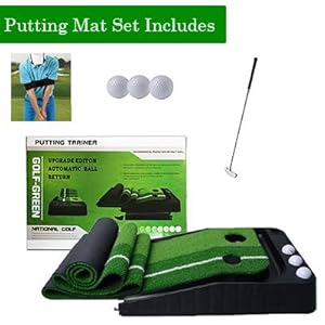 golf putting mat set