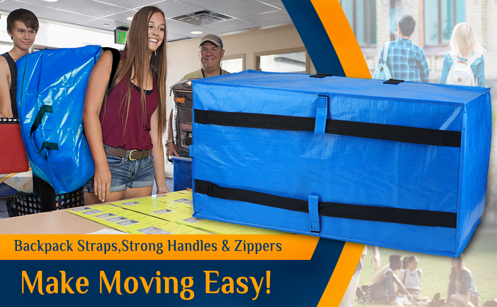 Raydior Heavy Duty Moving bags Storage Totes 4PCS Extra