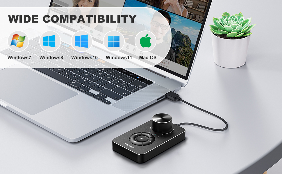 VAYDEER Multimedia Controller Knob with MicMute Function and Safe