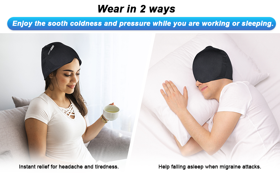 headache ice pack wrap
